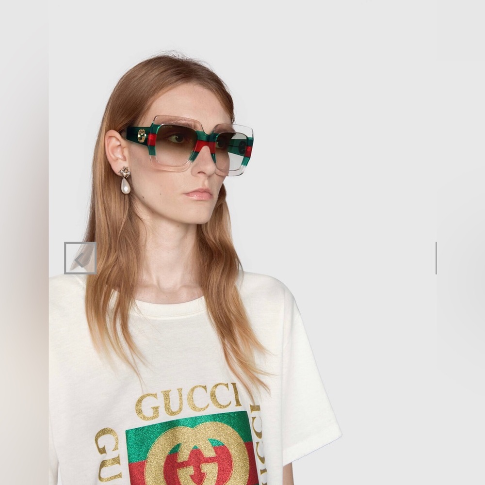 Gucci Square-frame acetate sunglasses